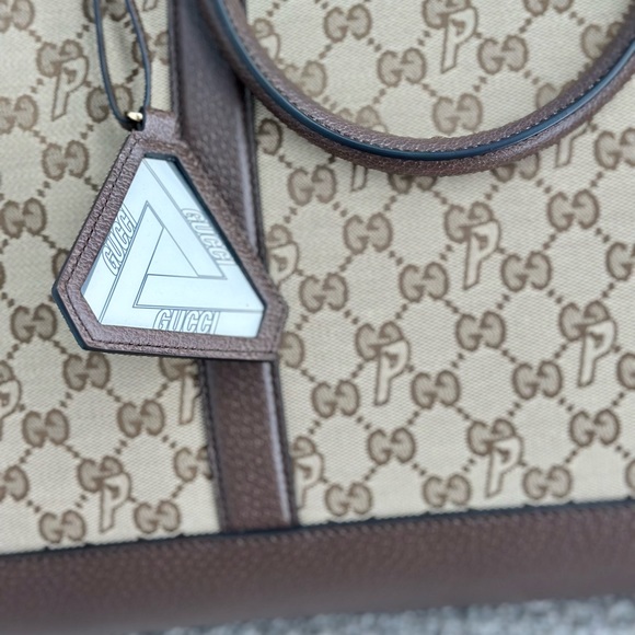 GUCCI X PALACE Triferg Canvas GG-P Duffle Bag - Picture 8 of 17